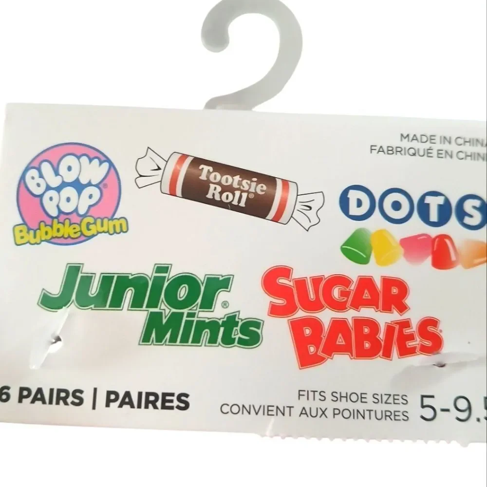 Candy-Themed Socks Set No Show Ankle